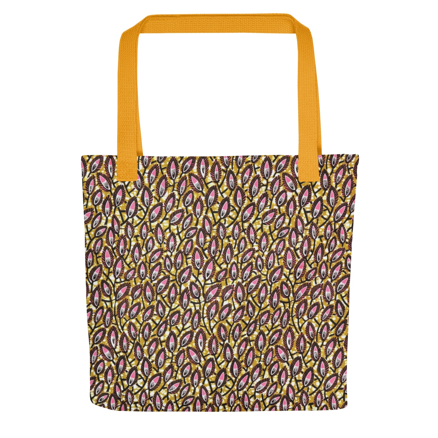 Pink Brown Tote Bag