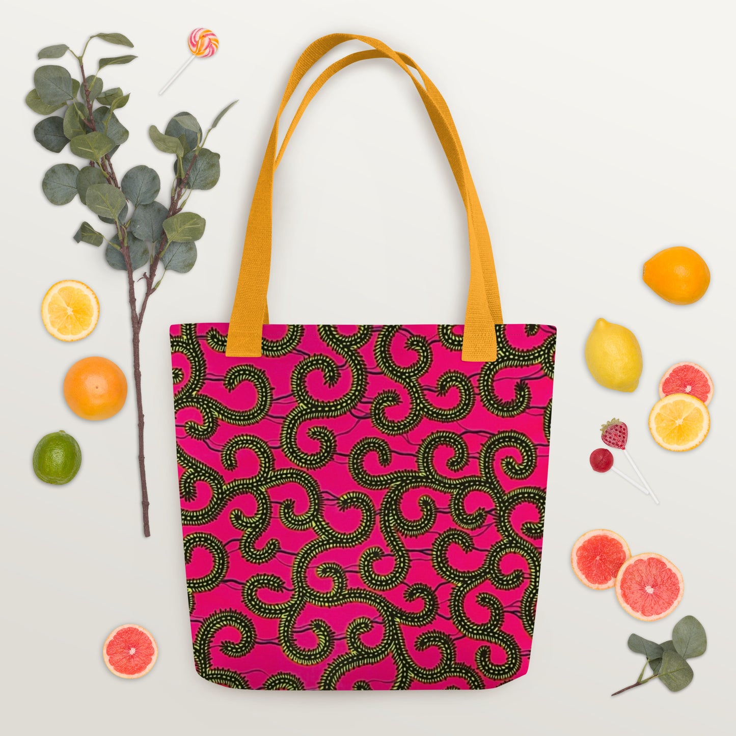 Pink Ankara Tote Bag