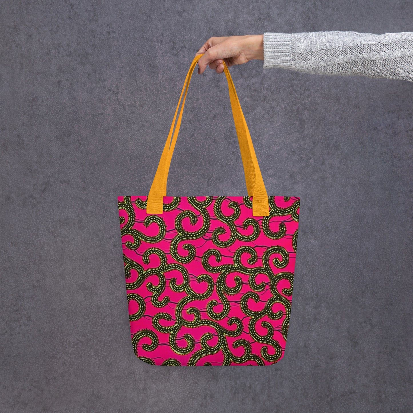 Pink Ankara Tote Bag