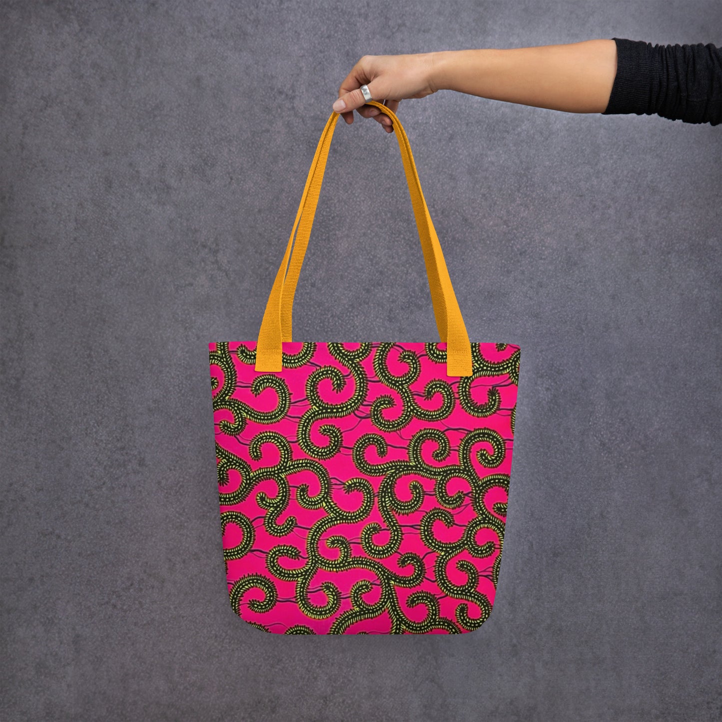 Pink Ankara Tote Bag