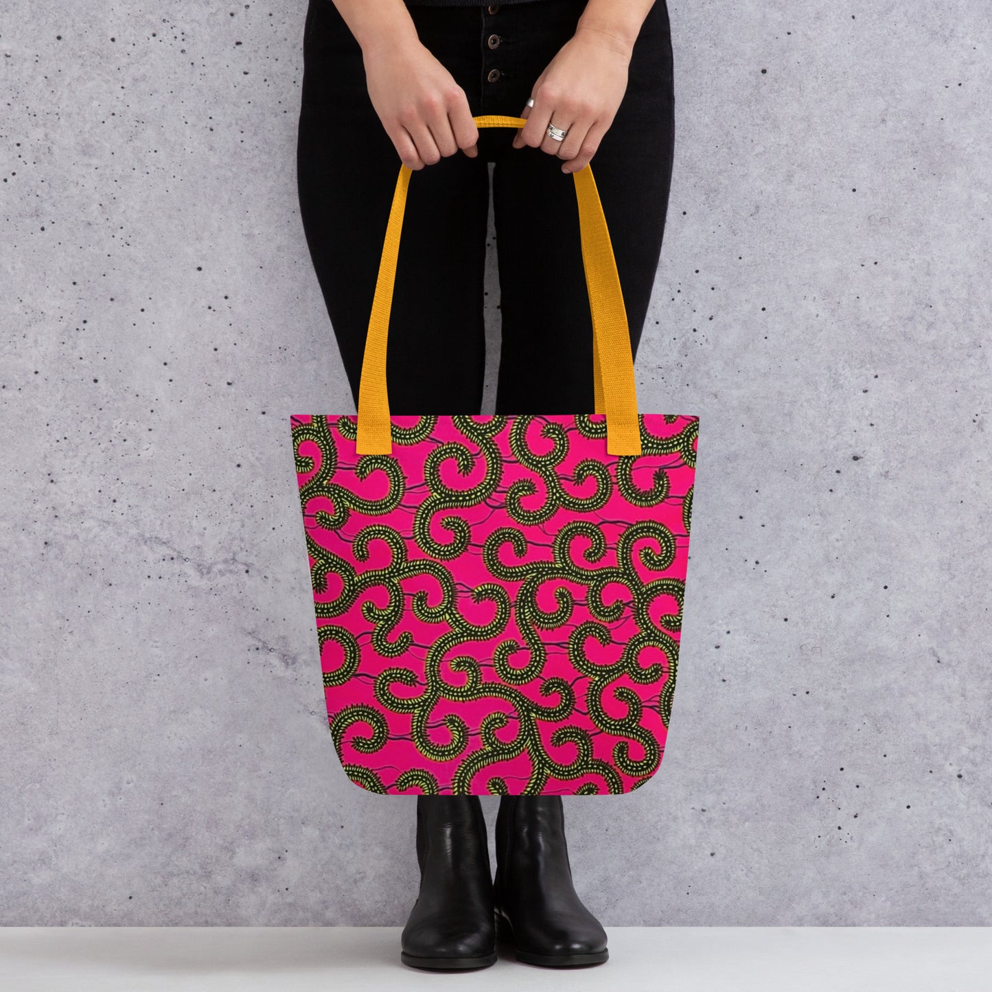 Pink Ankara Tote Bag