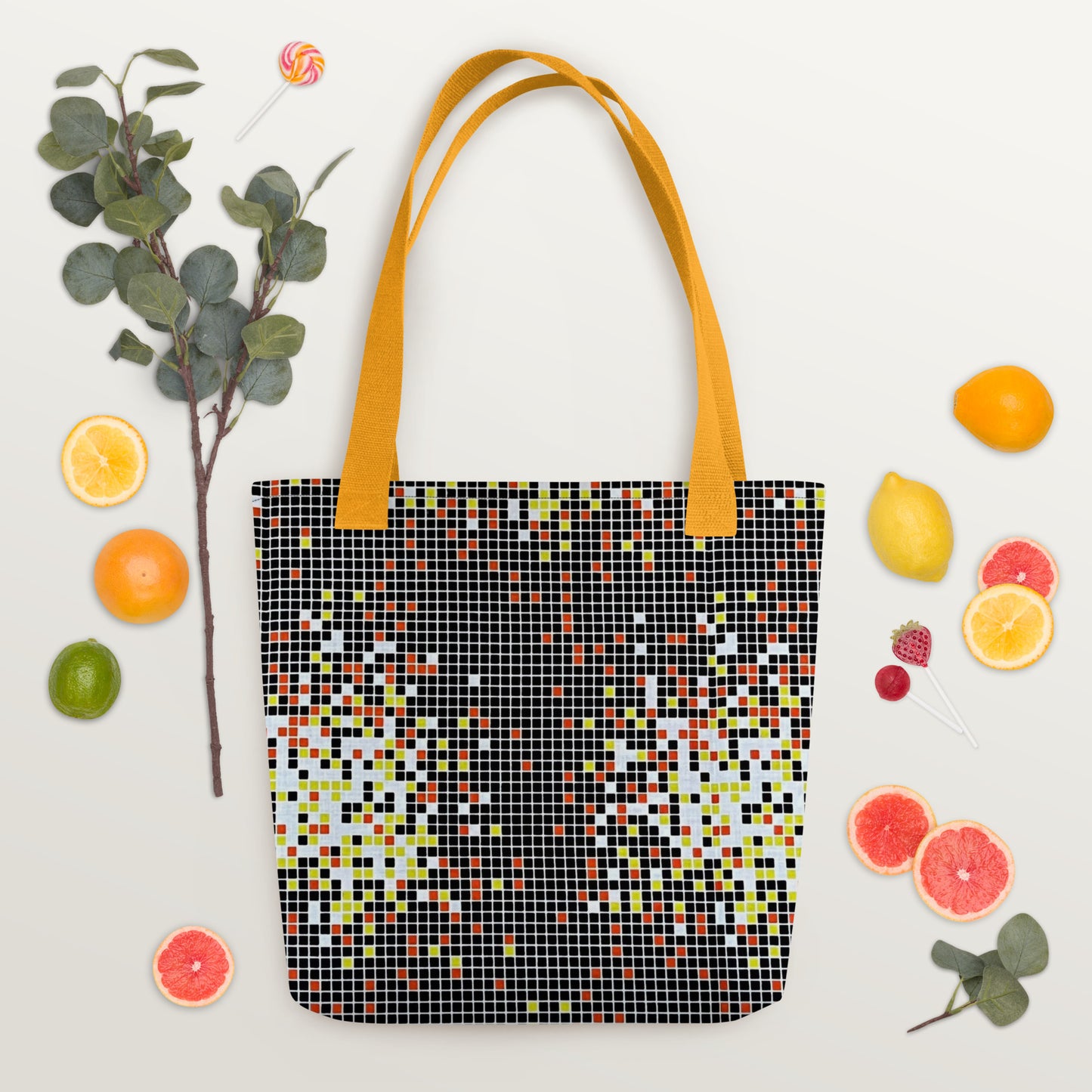 Graphic Square Tote Bag