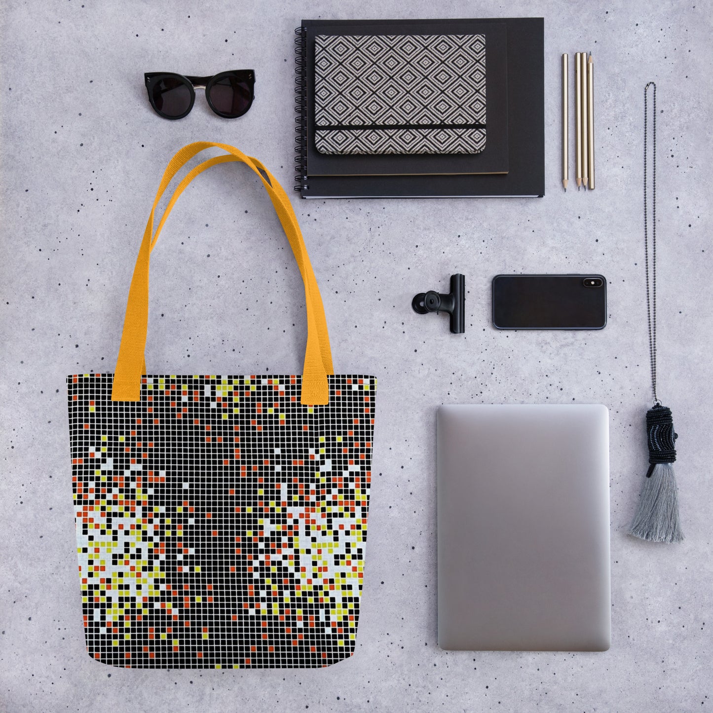 Graphic Square Tote Bag