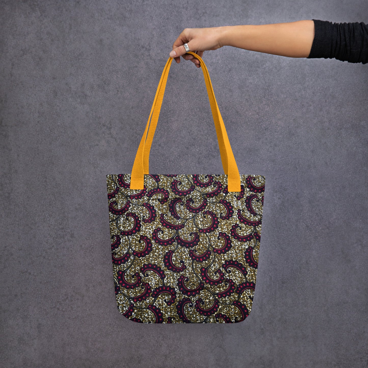 Burgundy Brown Tote Bag