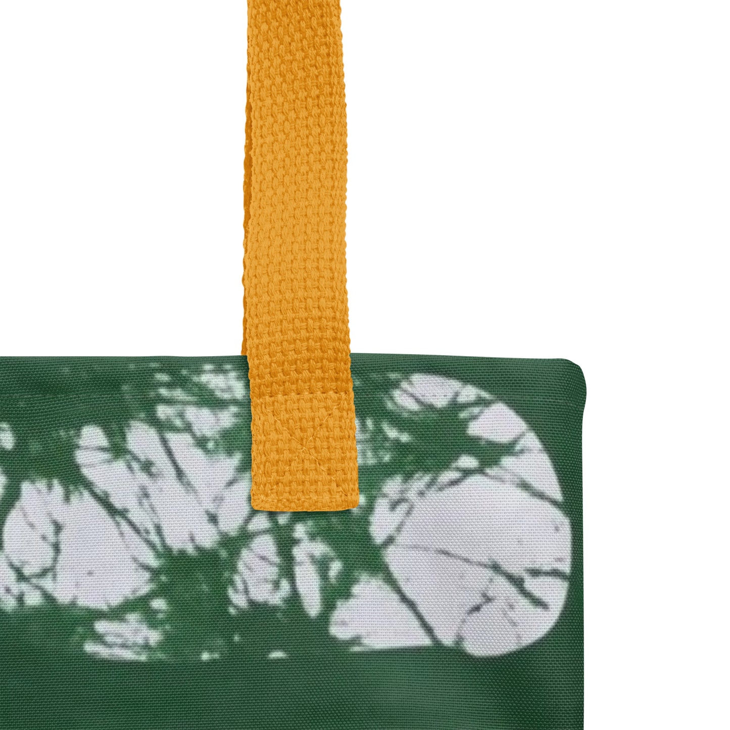 Green Print Tote Bag