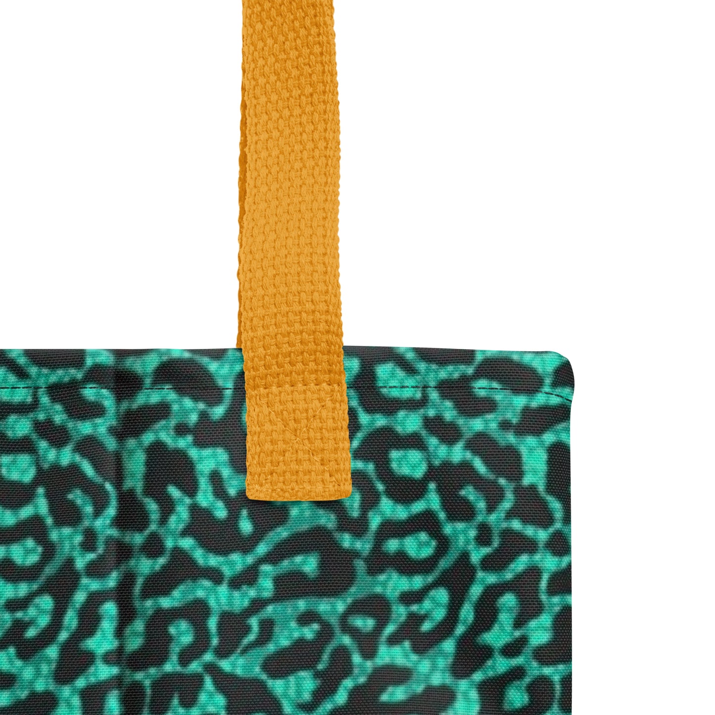 Green Leopard Tote Bag