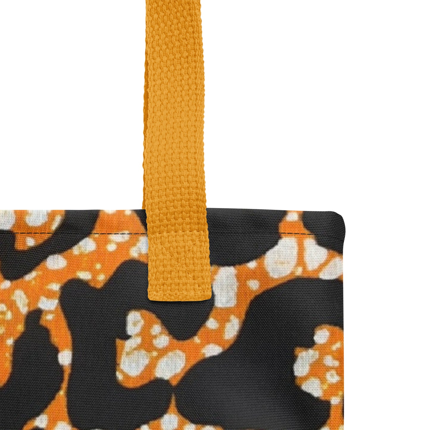 Green Orange Leopard Tote Bag