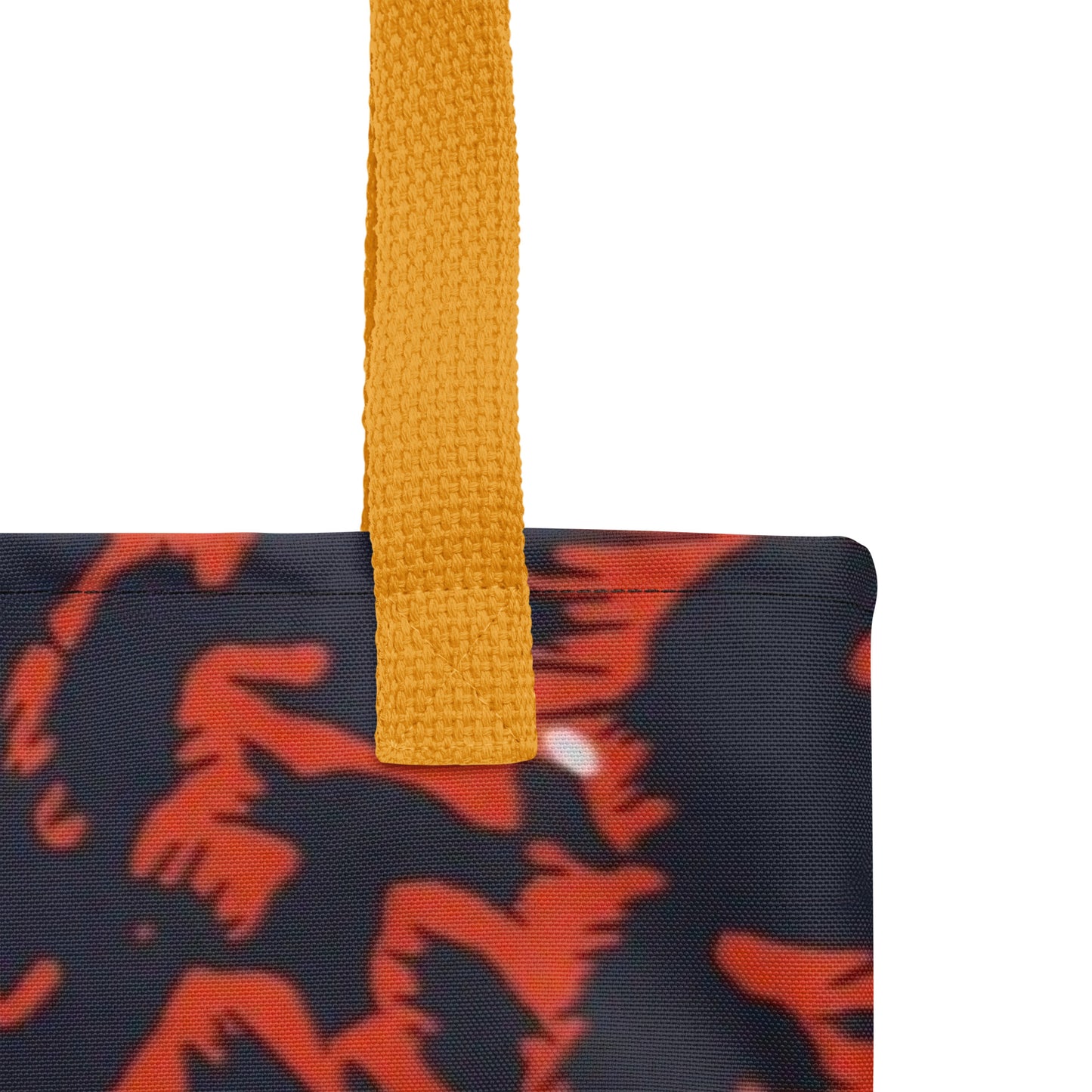 Orange Leopard Tote Bag