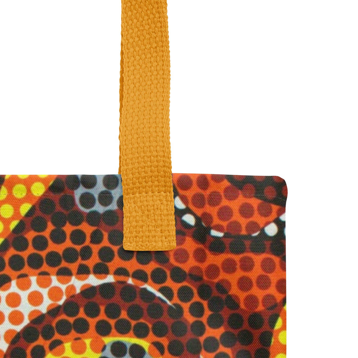 Multicolour Orange Tote Bag