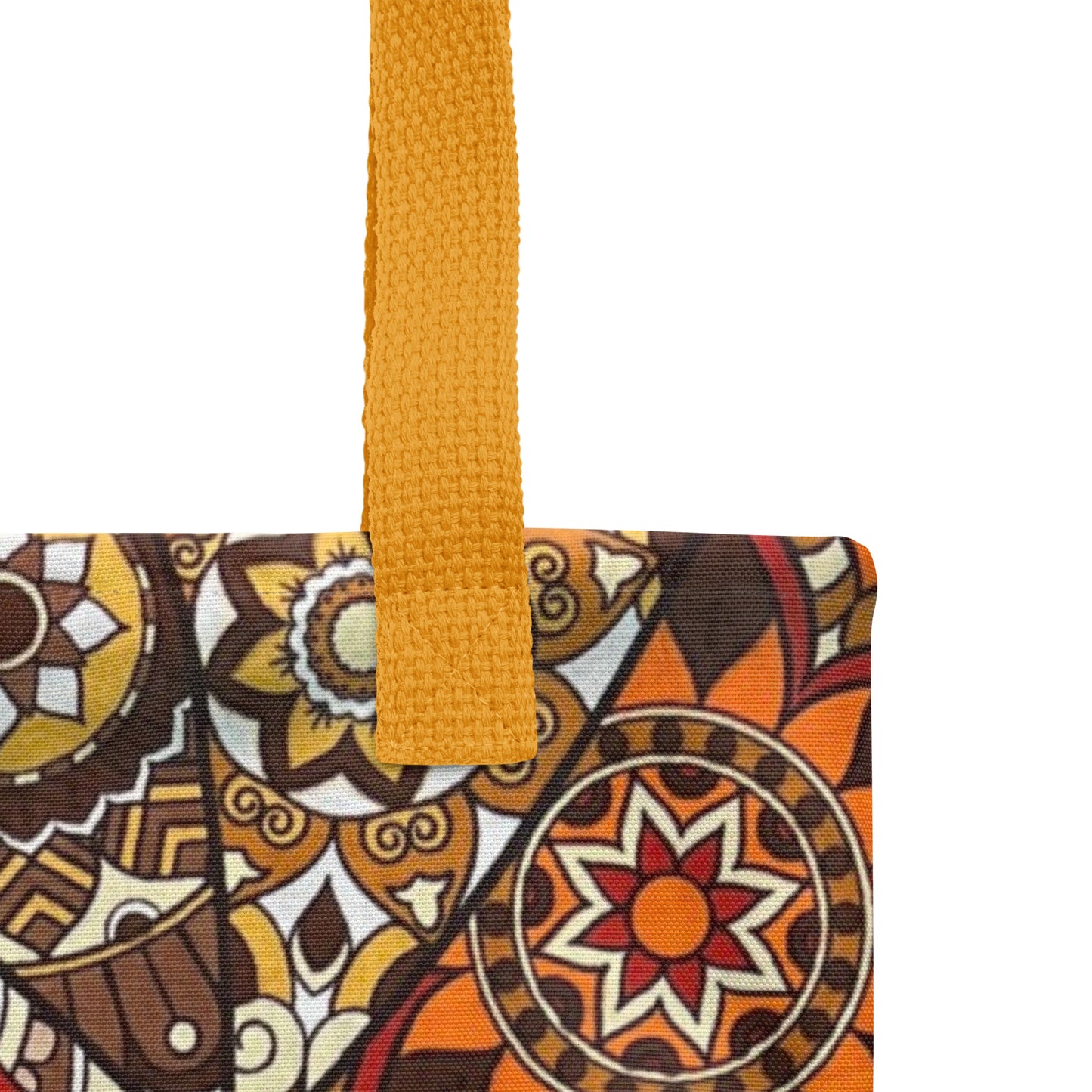 Multicolour Brown Tote Bag