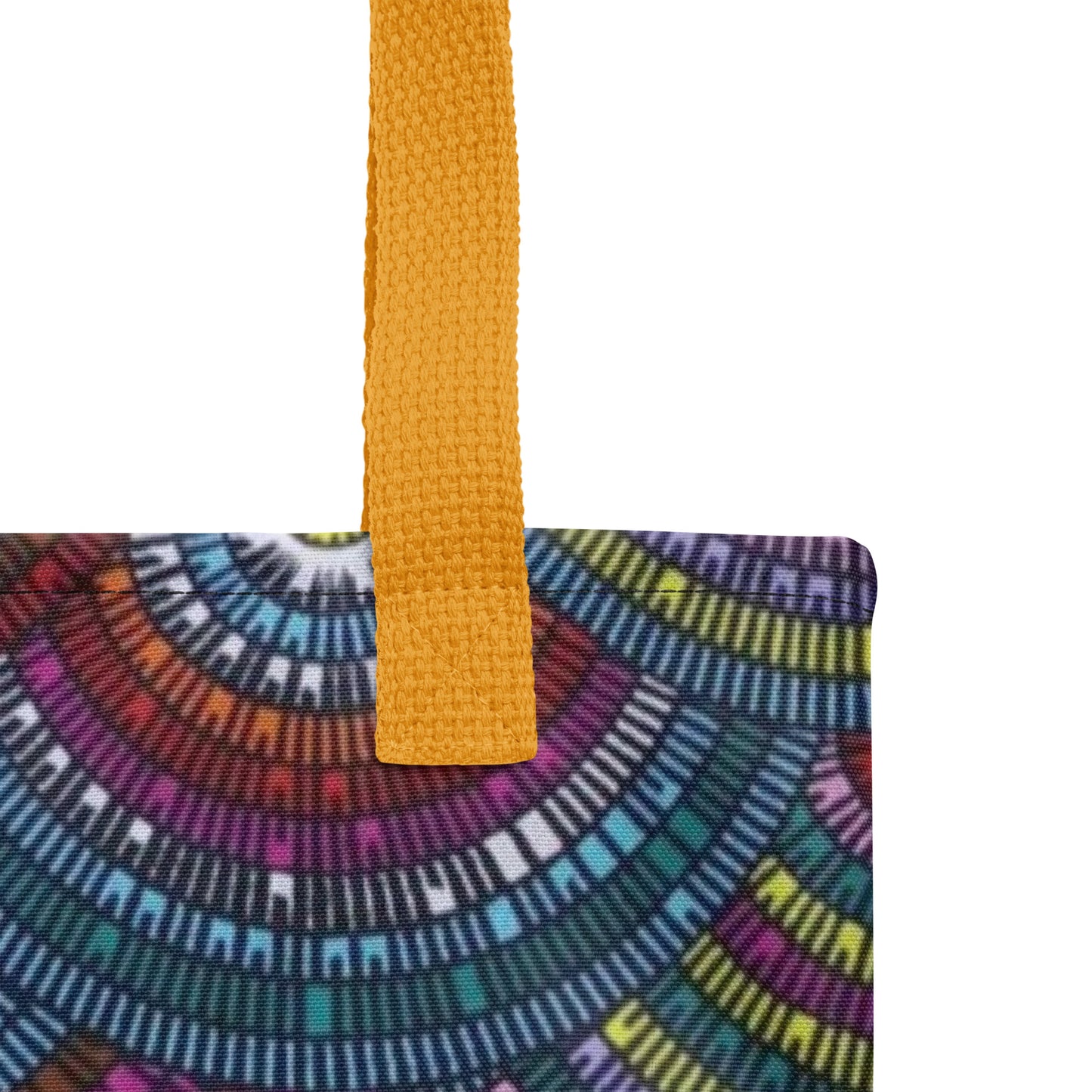 Multicolour Half Circle Tote Bag