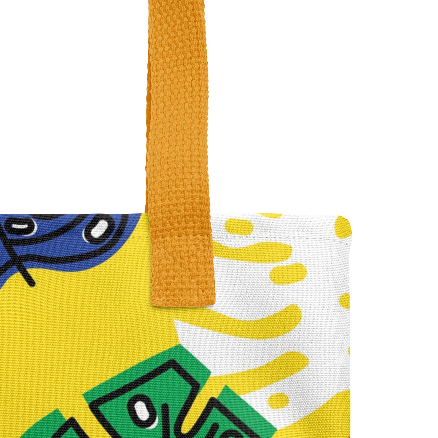 Yellow Tropical Tote Bag