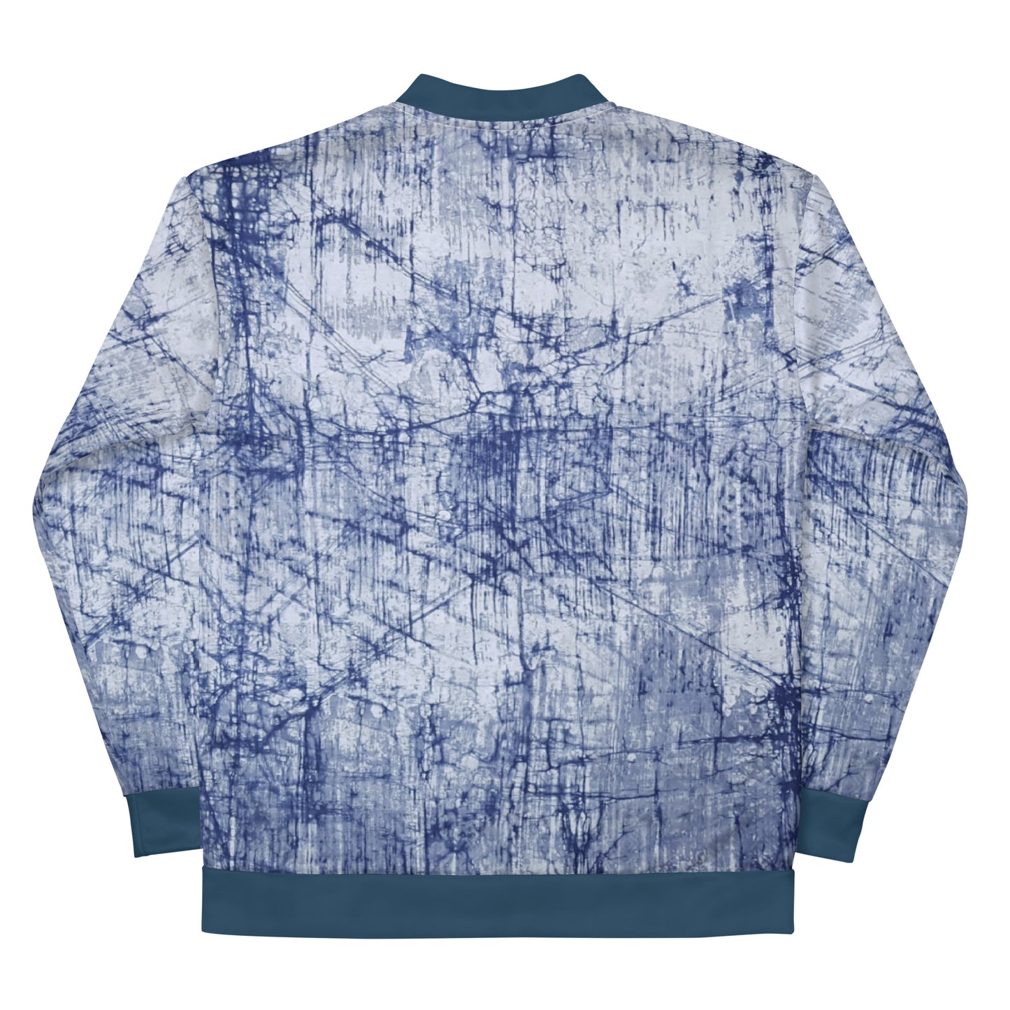 Blue Marble Adire Unisex Bomber Jacket