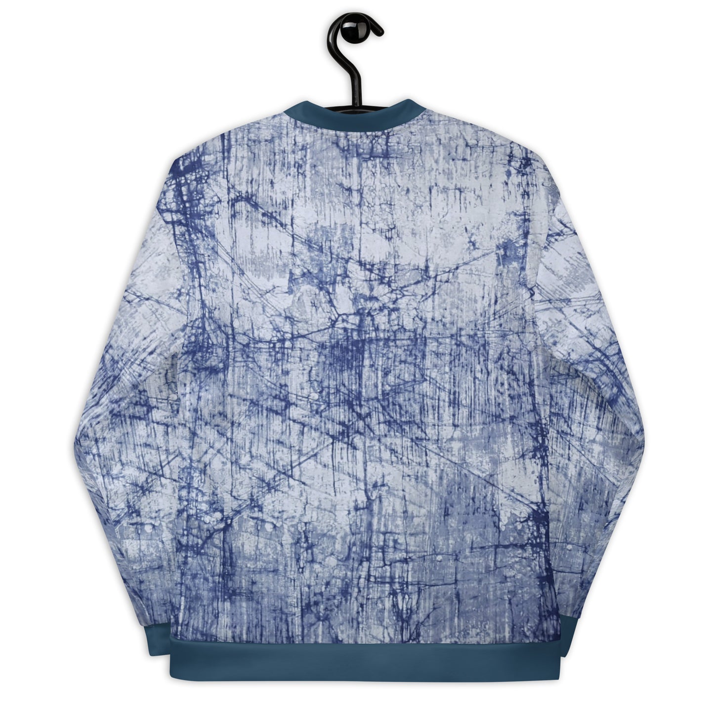 Blue Marble Adire Unisex Bomber Jacket