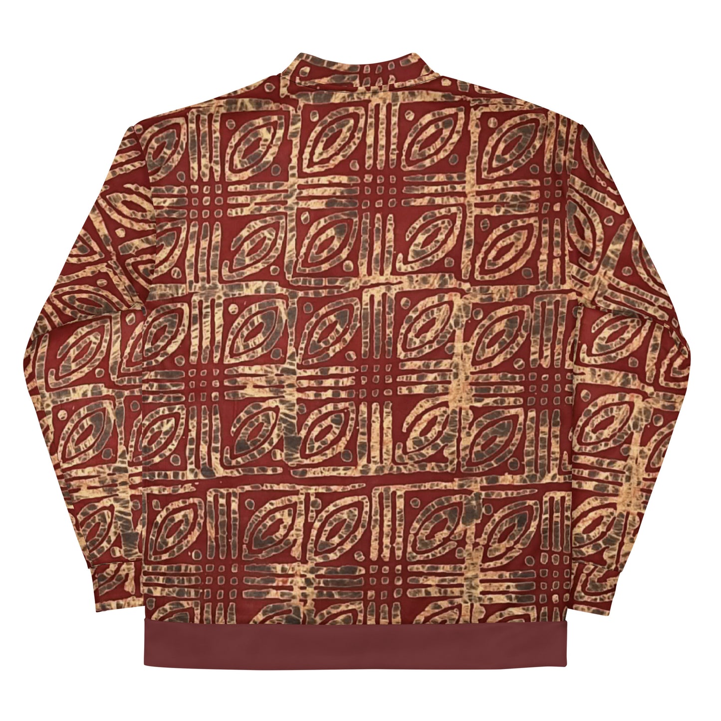 Copper & Gold Adire Unisex Bomber Jacket