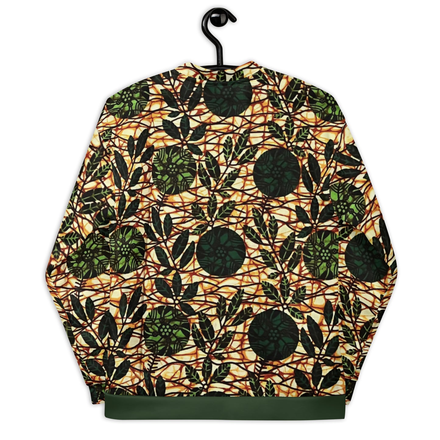 Green Leaf Wine Ankara Unisex Bomber Jacket