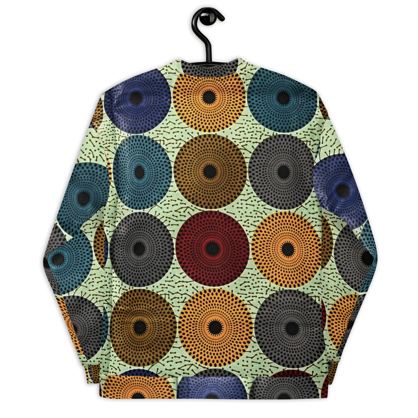 Multicolour Mandela Print Ankara Unisex Bomber Jacket