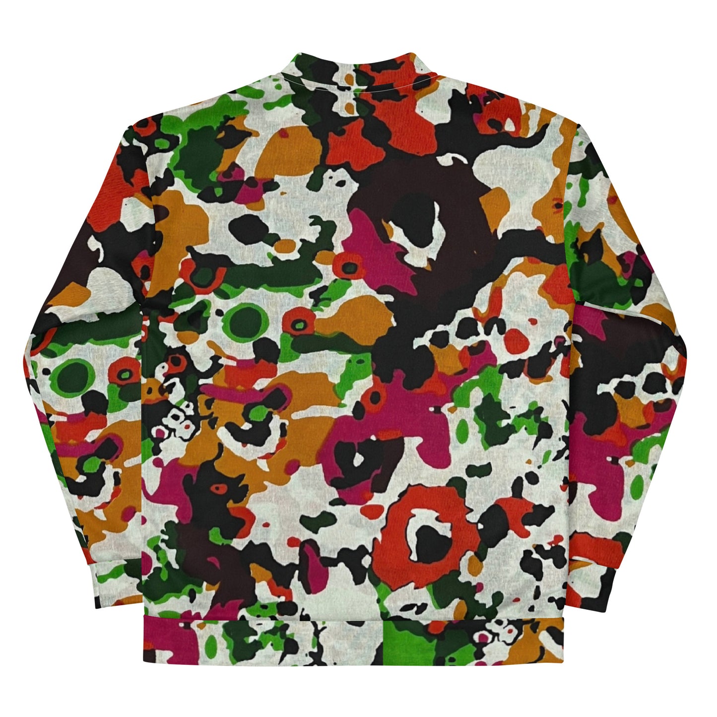 Multicolour Paint Ankara Unisex Bomber Jacket