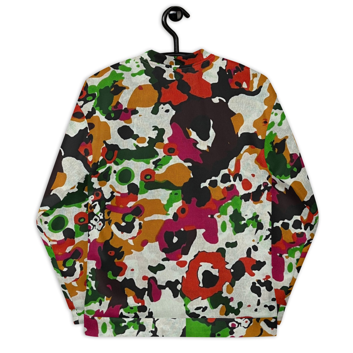 Multicolour Paint Ankara Unisex Bomber Jacket