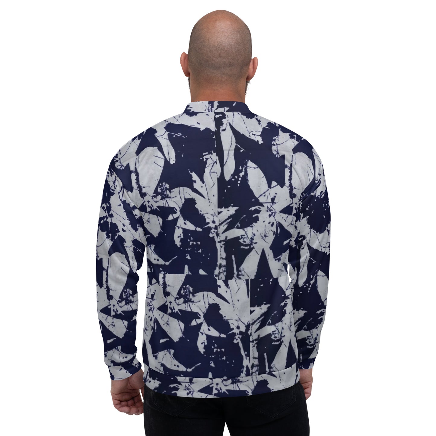 Indigo Adire Unisex Bomber Jacket