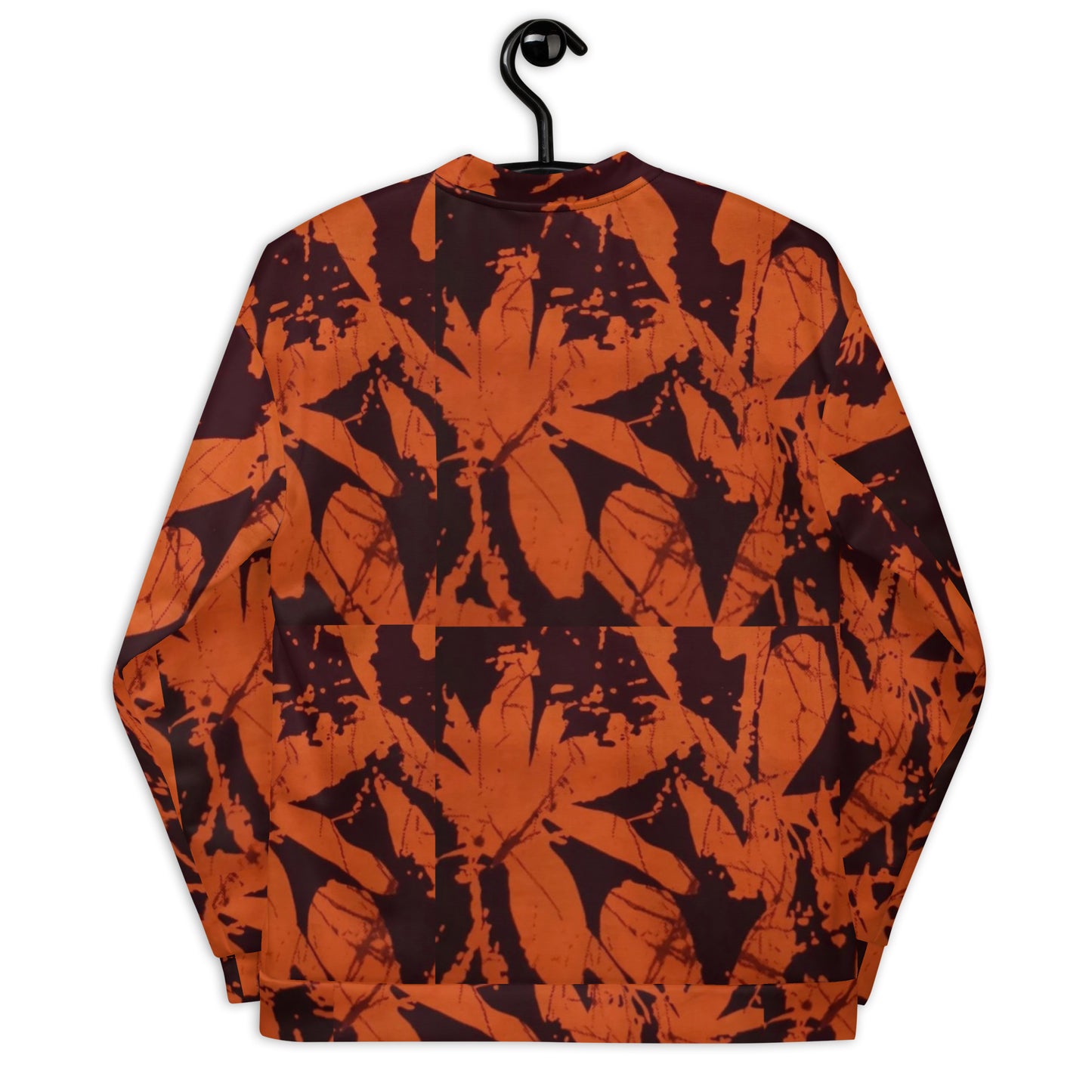 Orange Adire Unisex Bomber Jacket