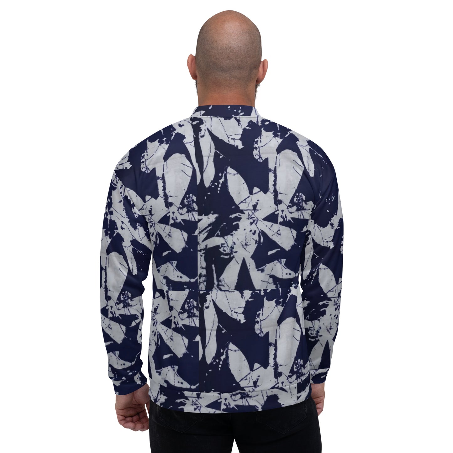 Indigo Adire Unisex Bomber Jacket