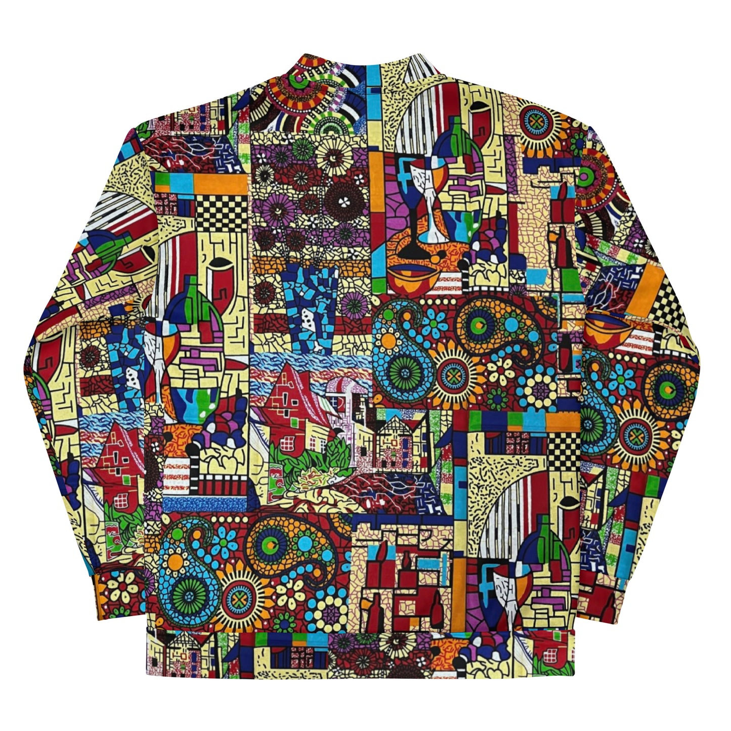 Colourful Artsy Ankara Unisex Bomber Jacket