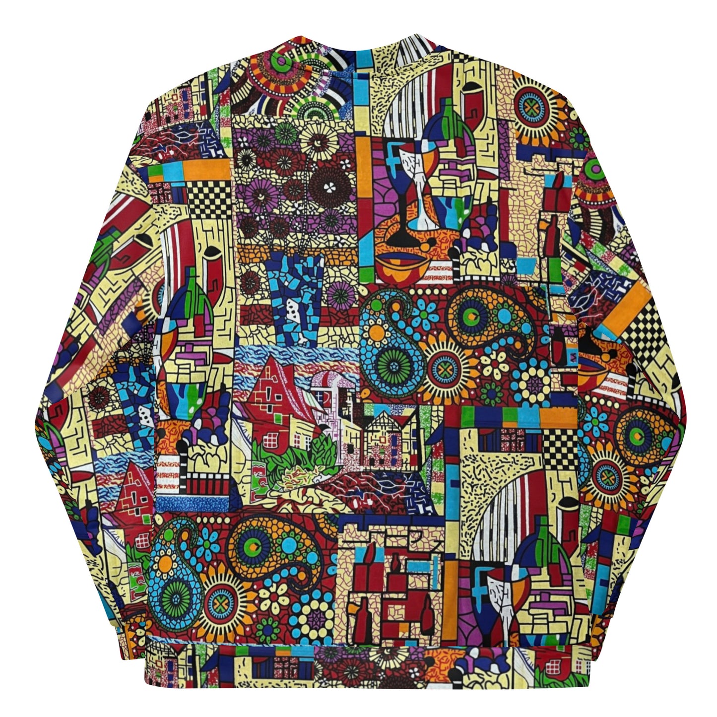 Colourful Artsy Ankara Unisex Bomber Jacket