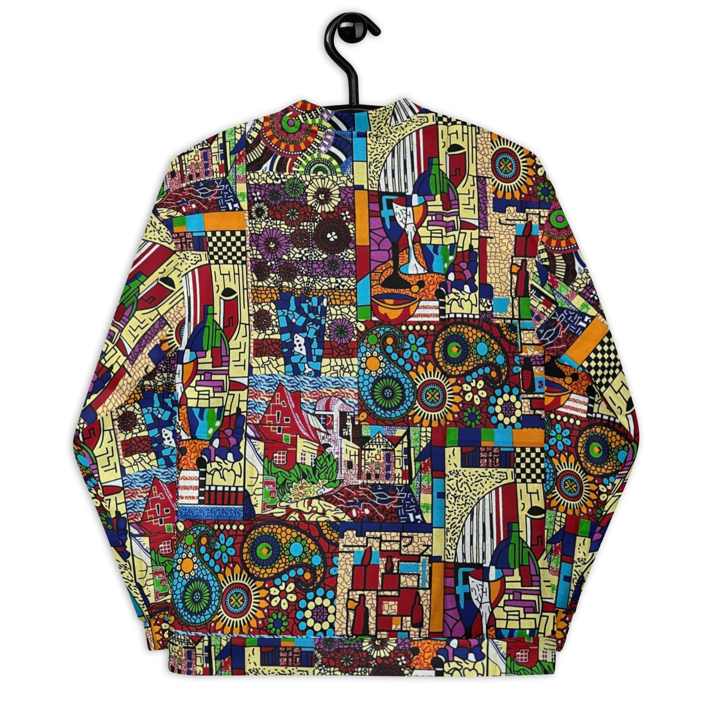 Colourful Artsy Ankara Unisex Bomber Jacket