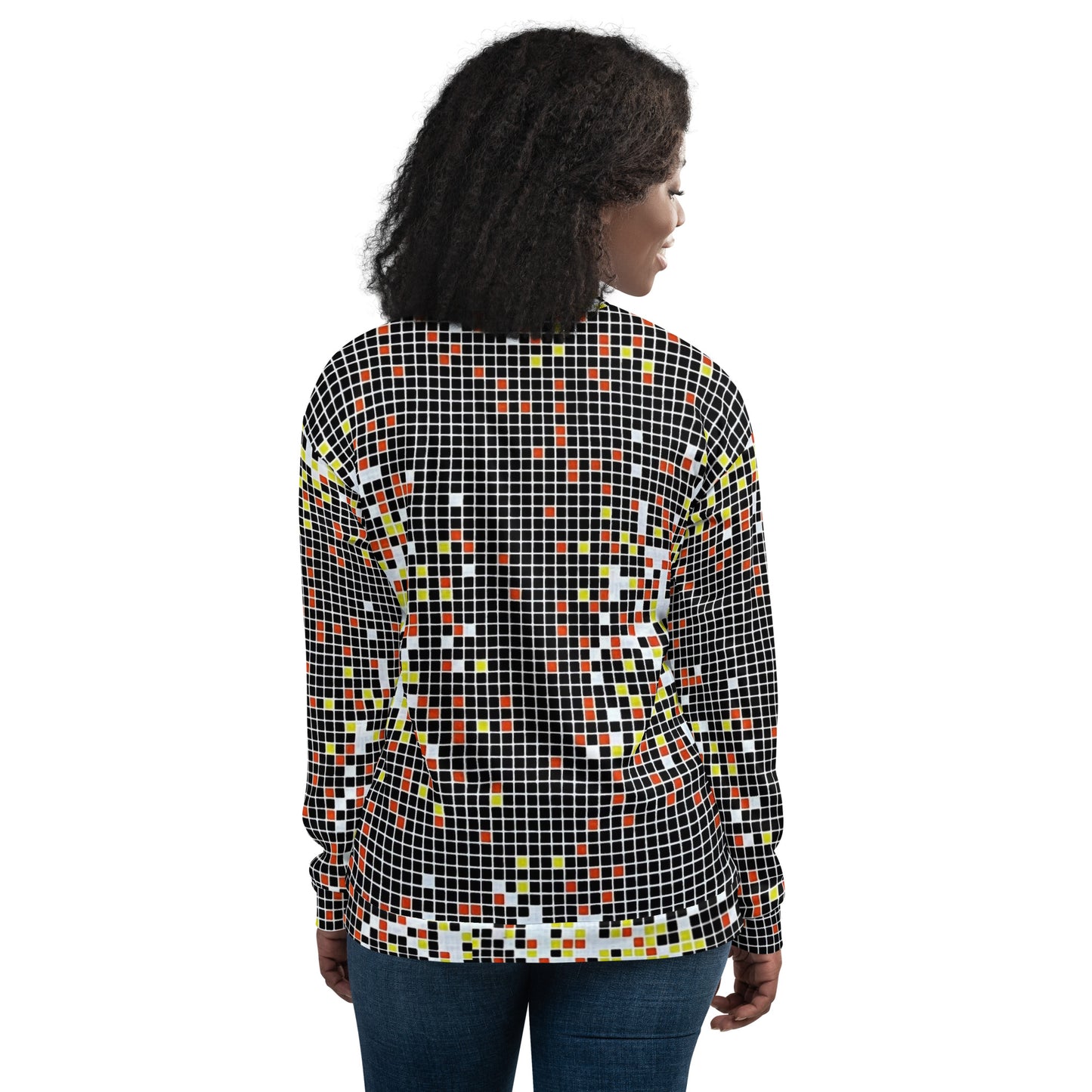 Graphic Square Ankara Unisex Bomber Jacket