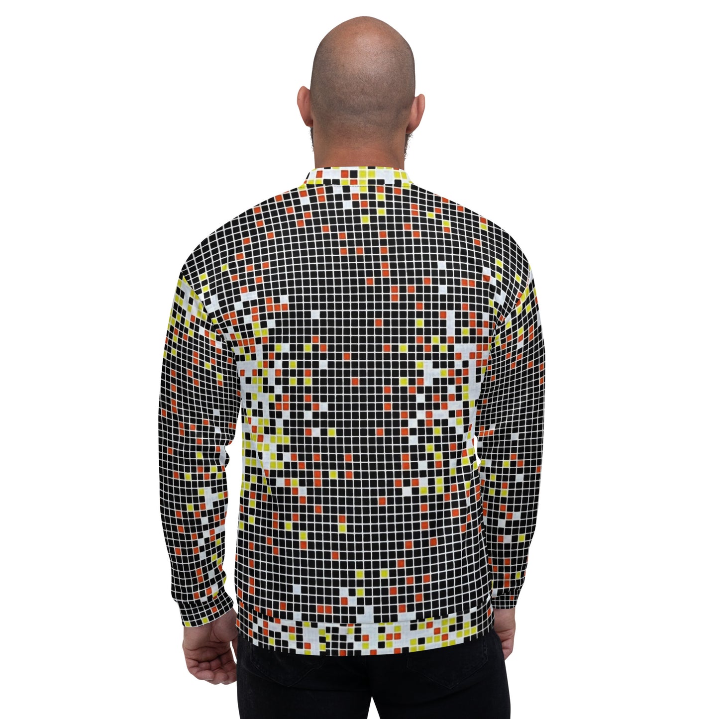 Graphic Square Ankara Unisex Bomber Jacket