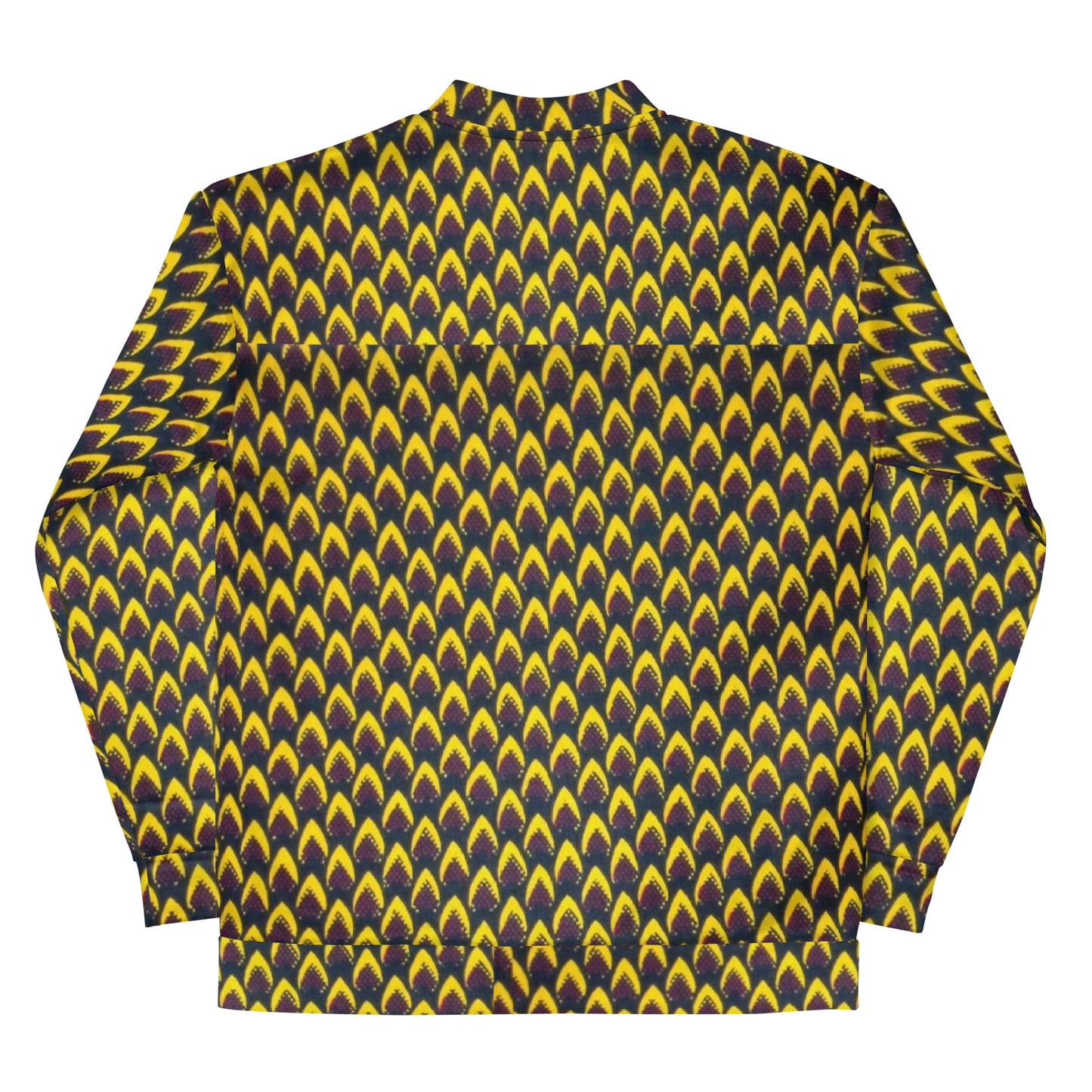 Yellow Flame Ankara Unisex Bomber Jacket