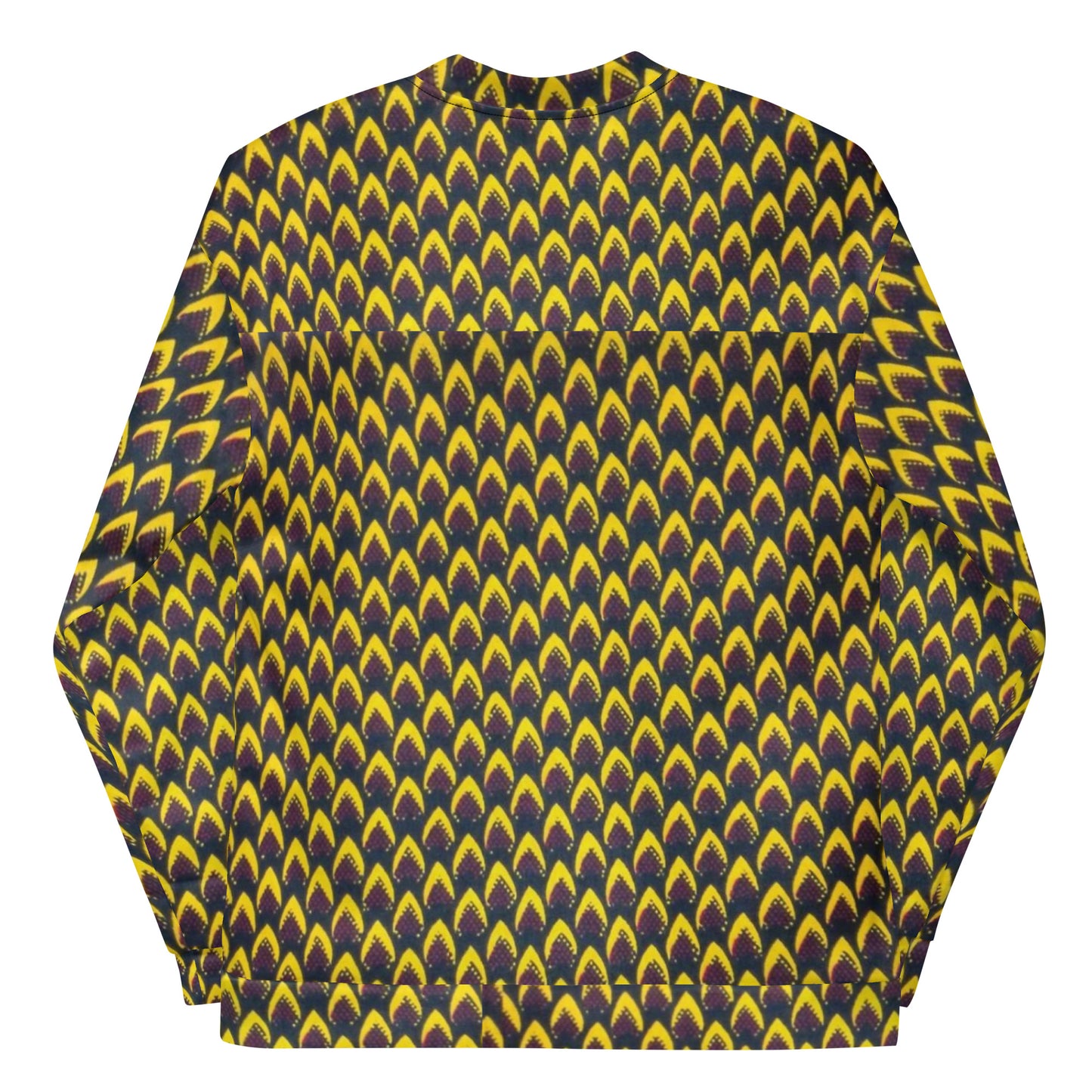 Yellow Flame Ankara Unisex Bomber Jacket