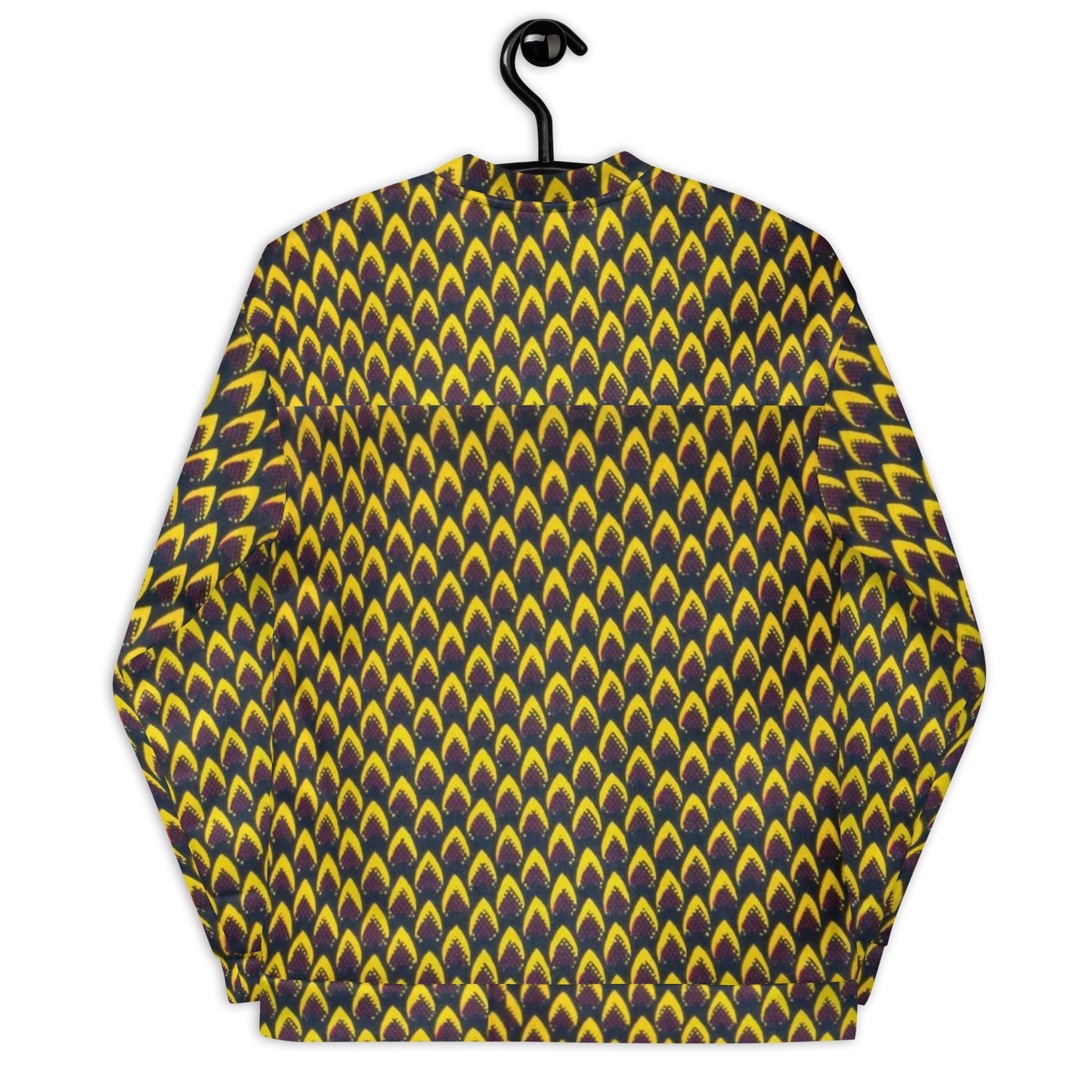 Yellow Flame Ankara Unisex Bomber Jacket