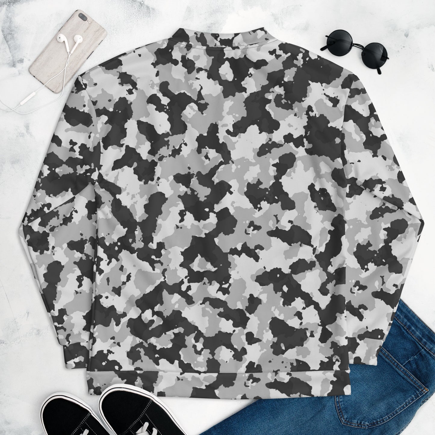 Camouflage Unisex Bomber Jacket