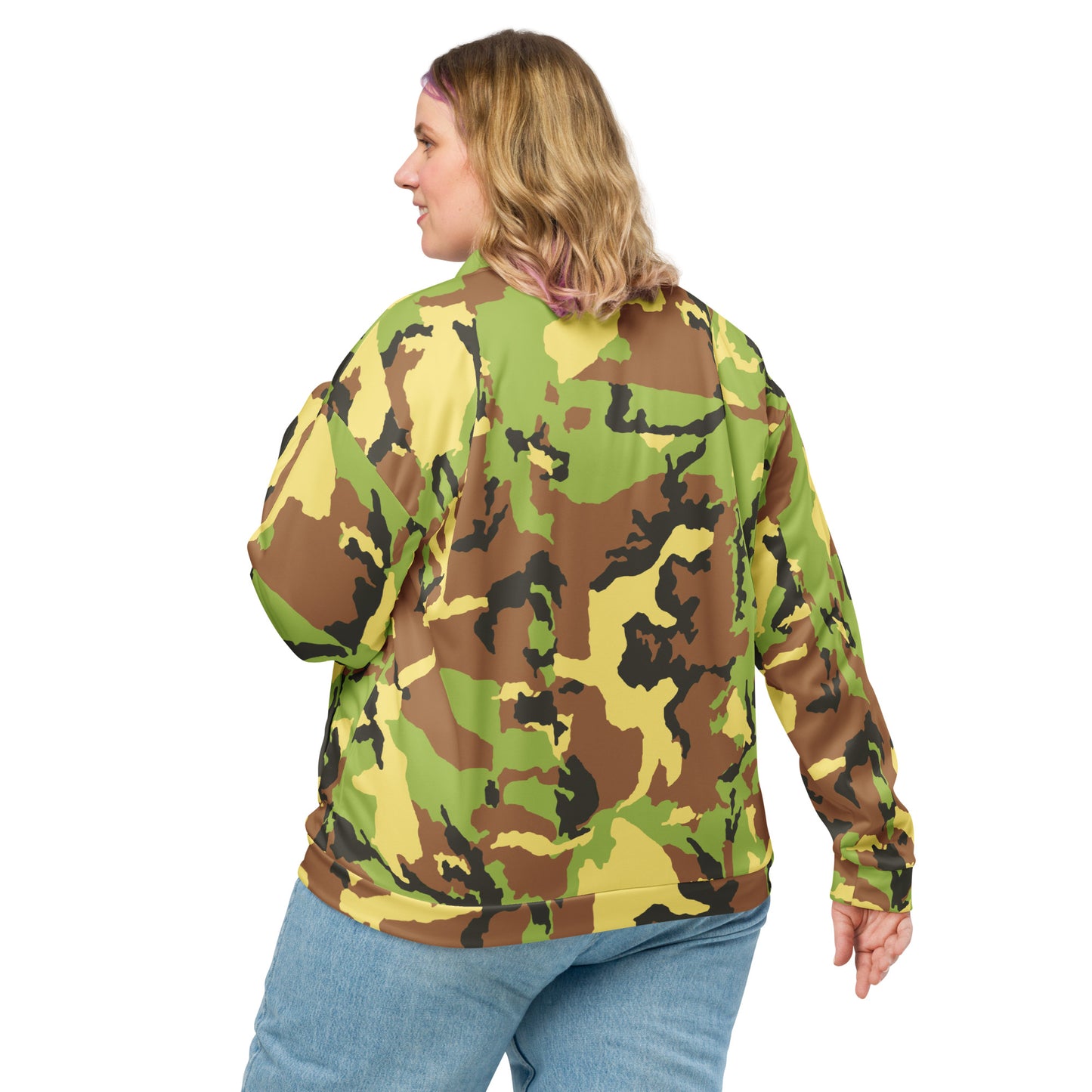 Camo Green Unisex Bomber Jacket