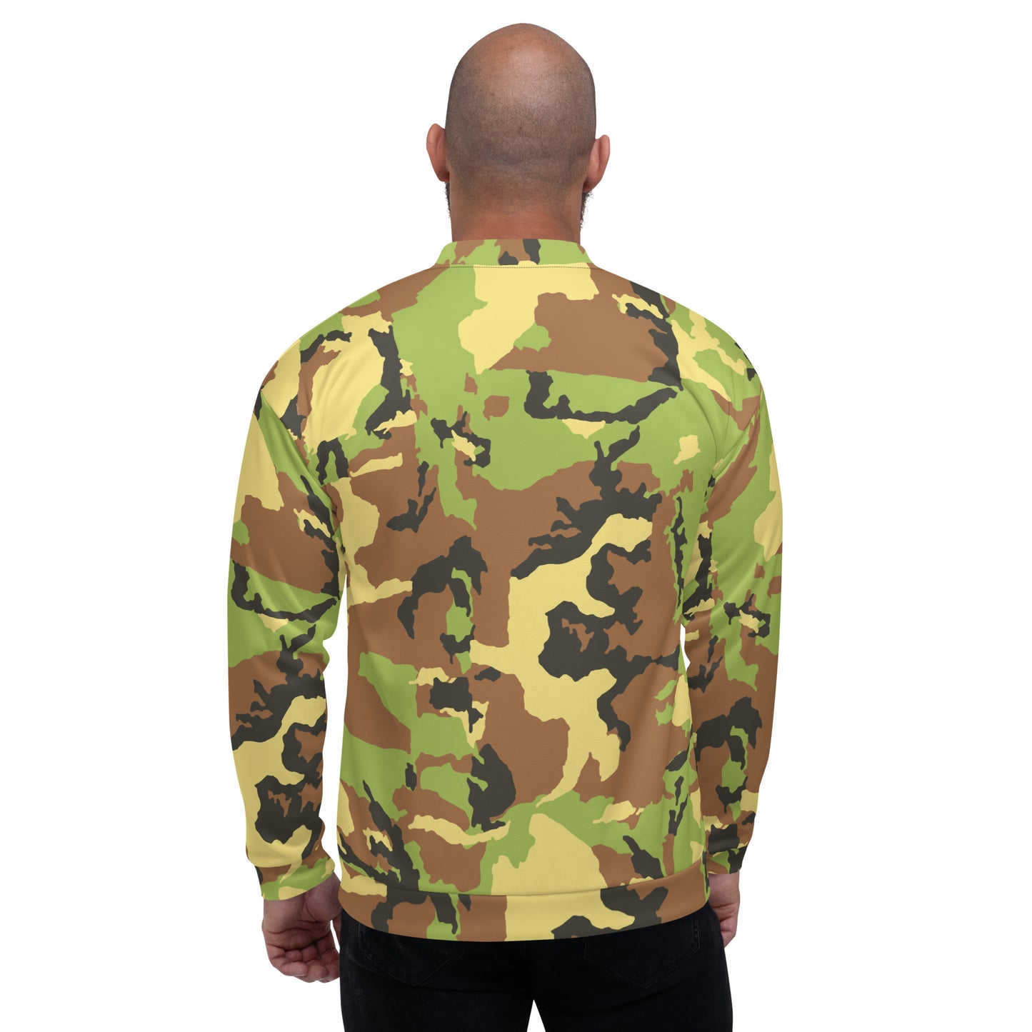 Camo Green Unisex Bomber Jacket