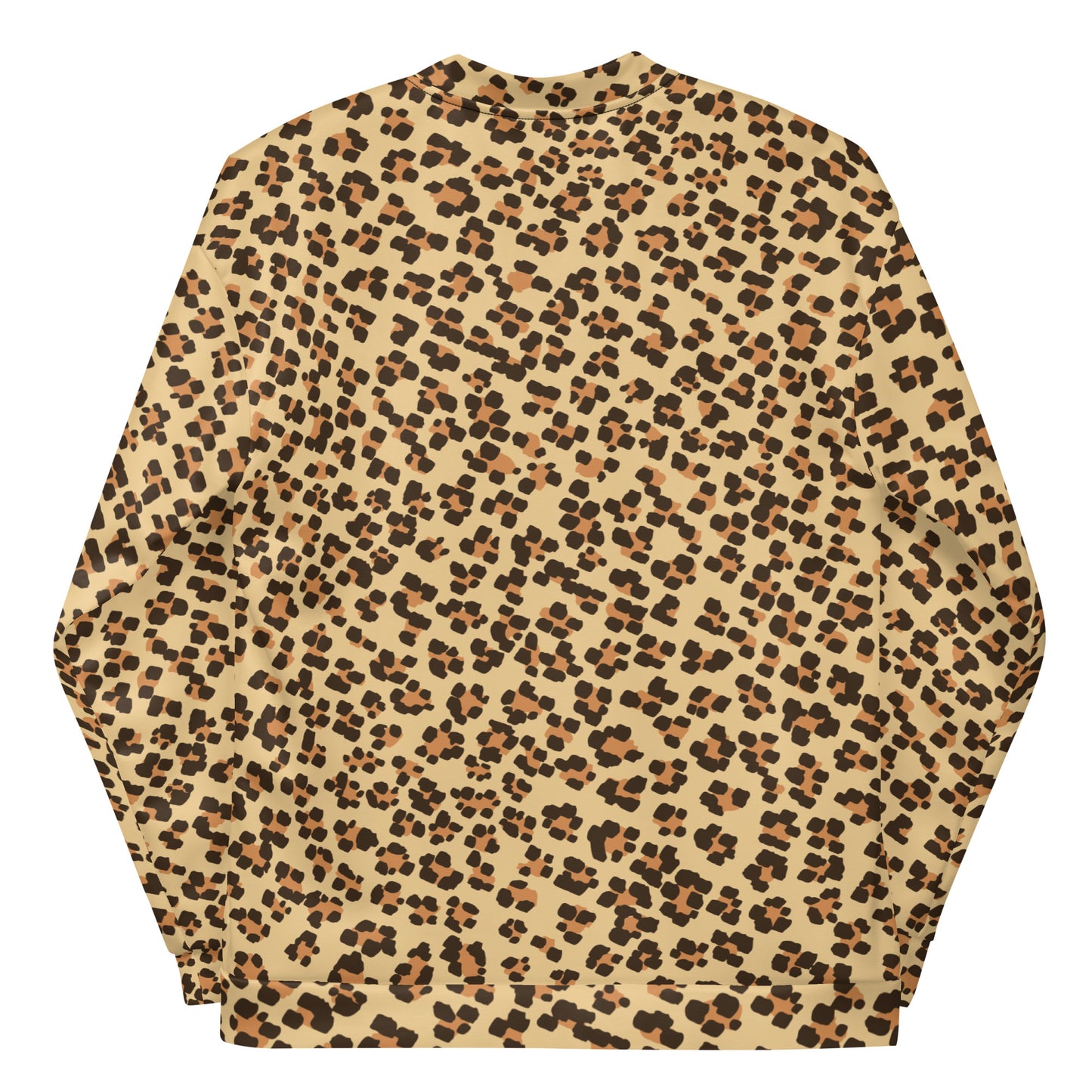 Brown Leopard Unisex Bomber Jacket