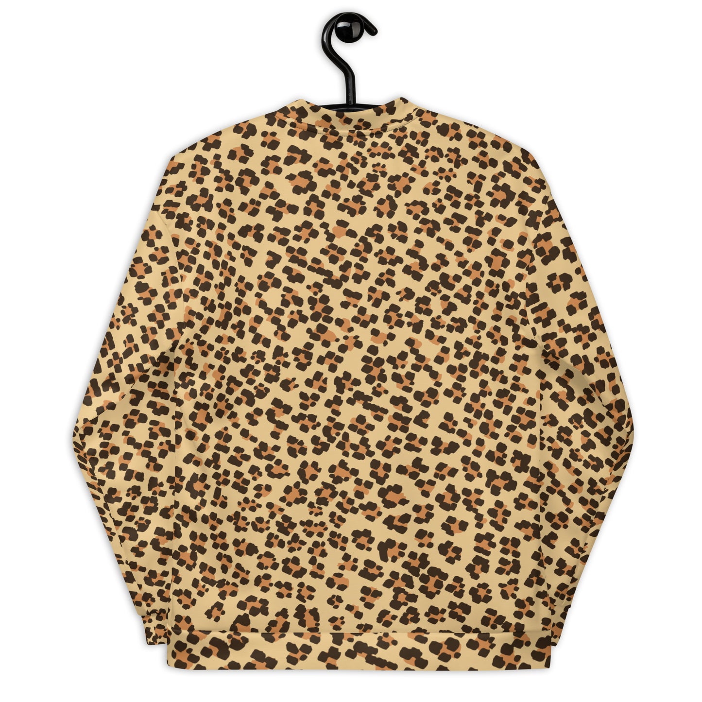 Brown Leopard Unisex Bomber Jacket