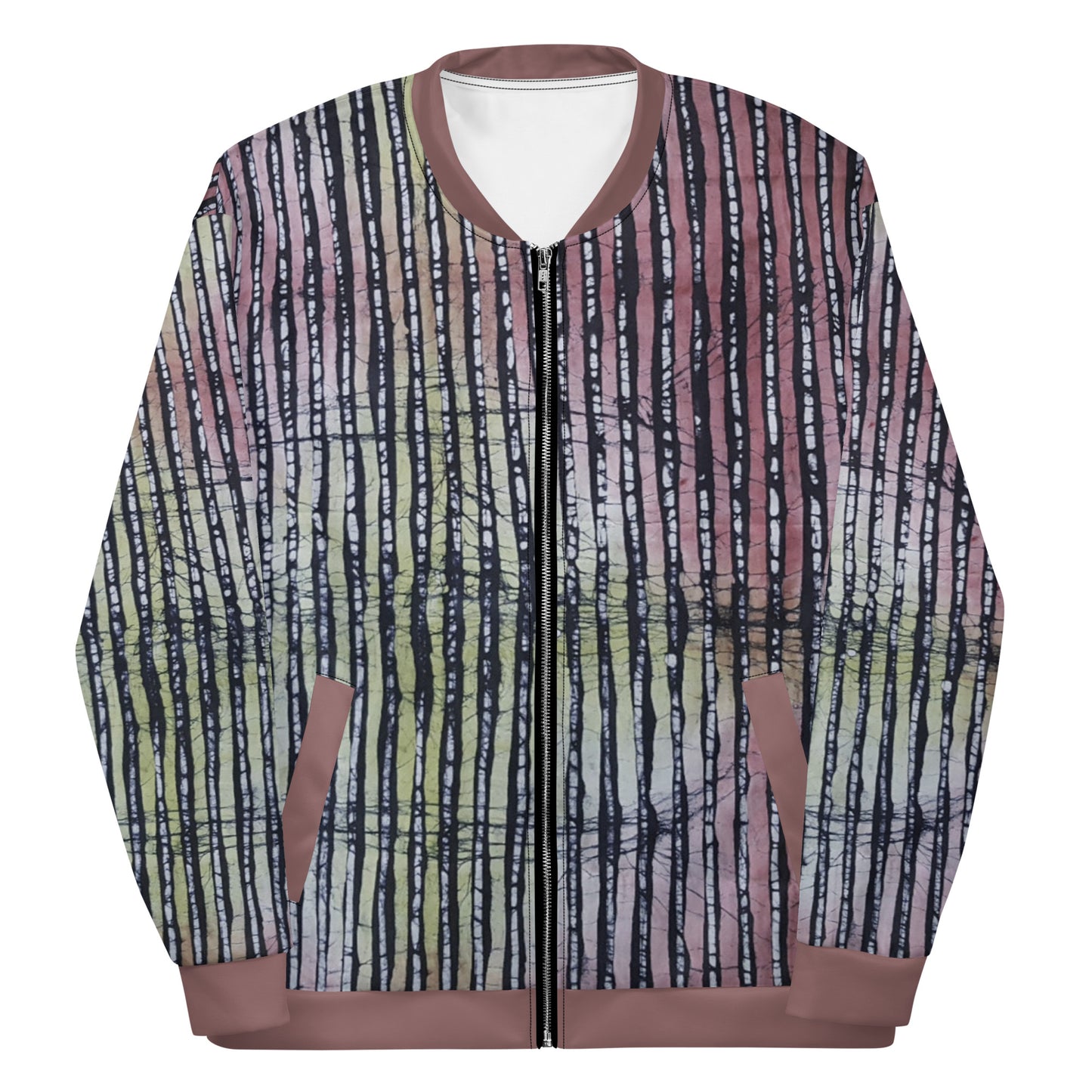 Candy Lines Adire Unisex Bomber Jacket