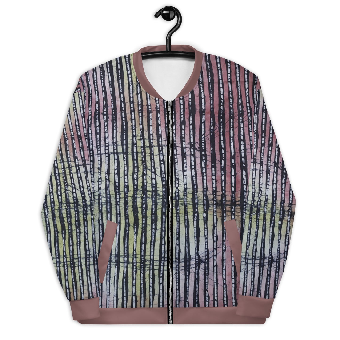 Candy Lines Adire Unisex Bomber Jacket