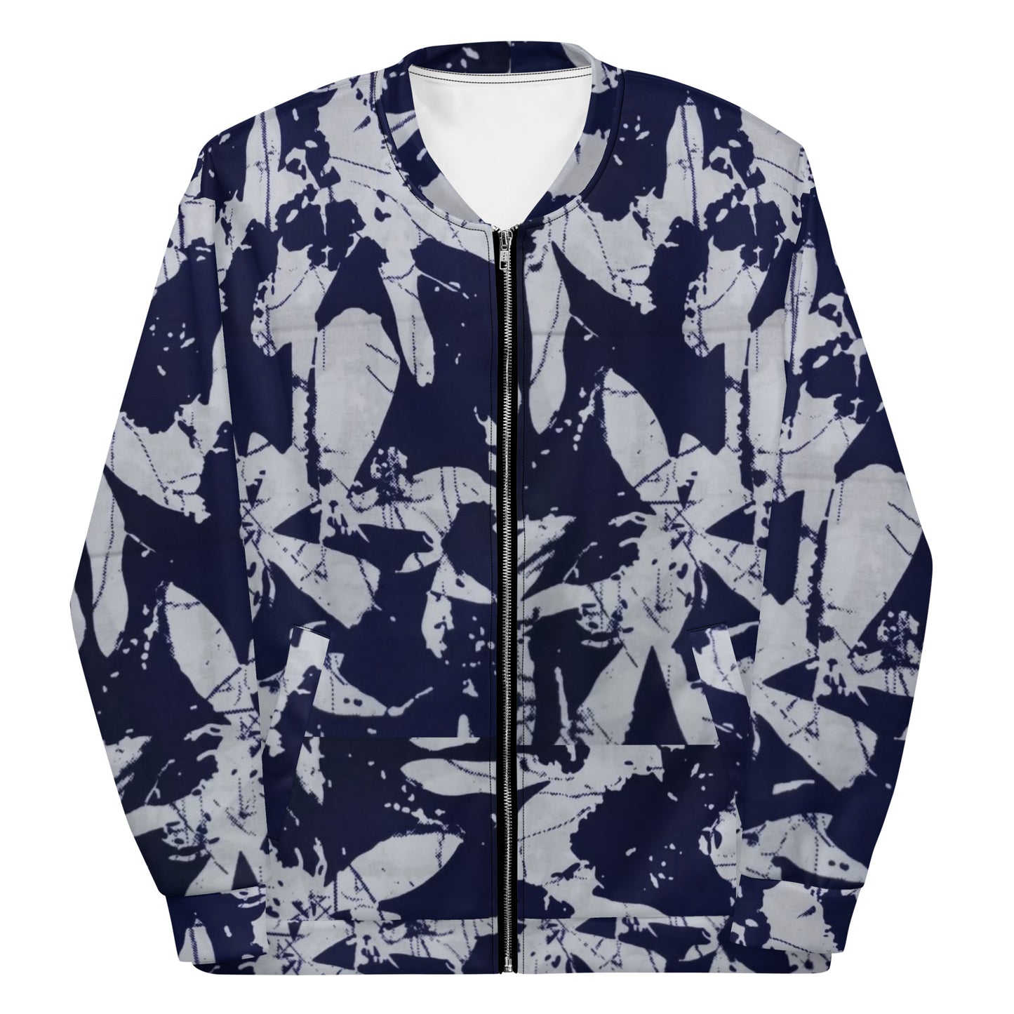 Indigo Adire Unisex Bomber Jacket