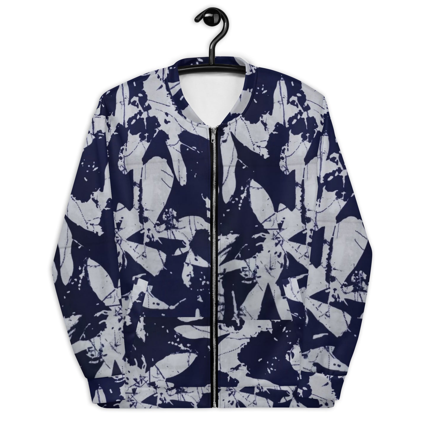 Indigo Adire Unisex Bomber Jacket