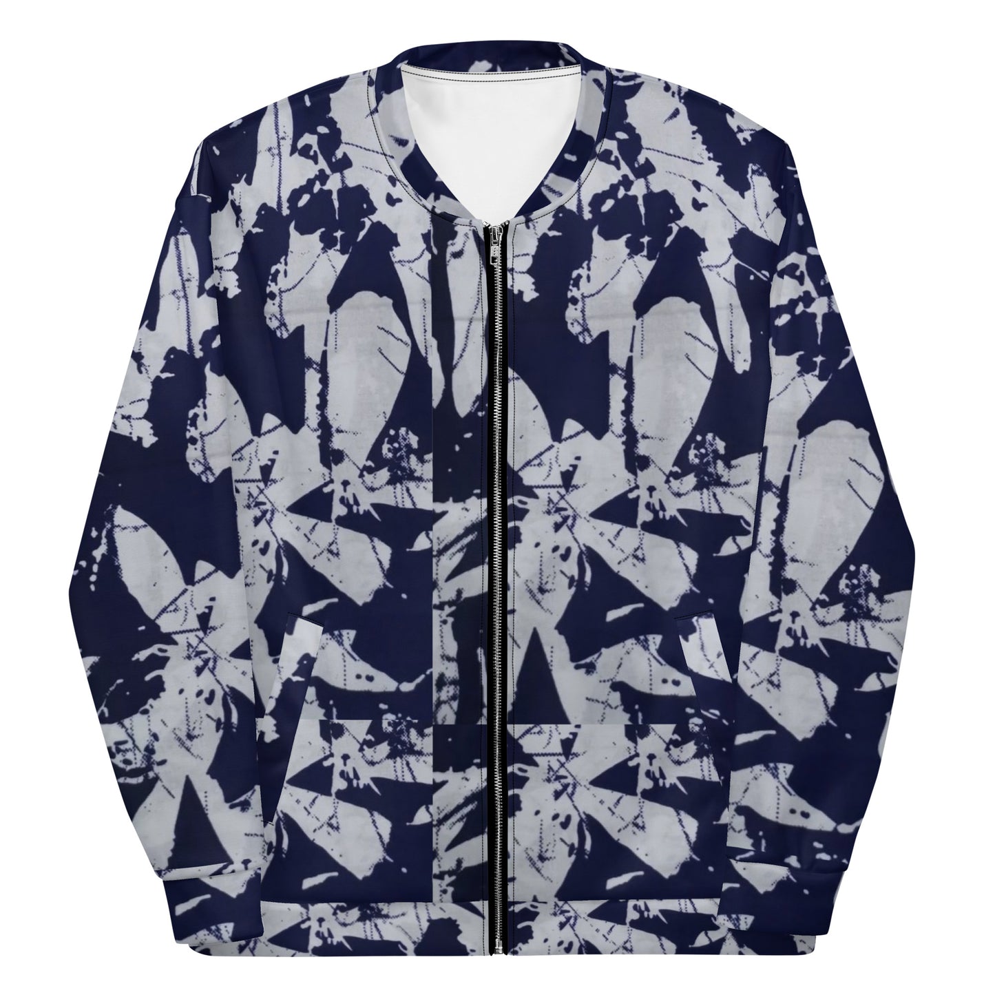 Indigo Adire Unisex Bomber Jacket