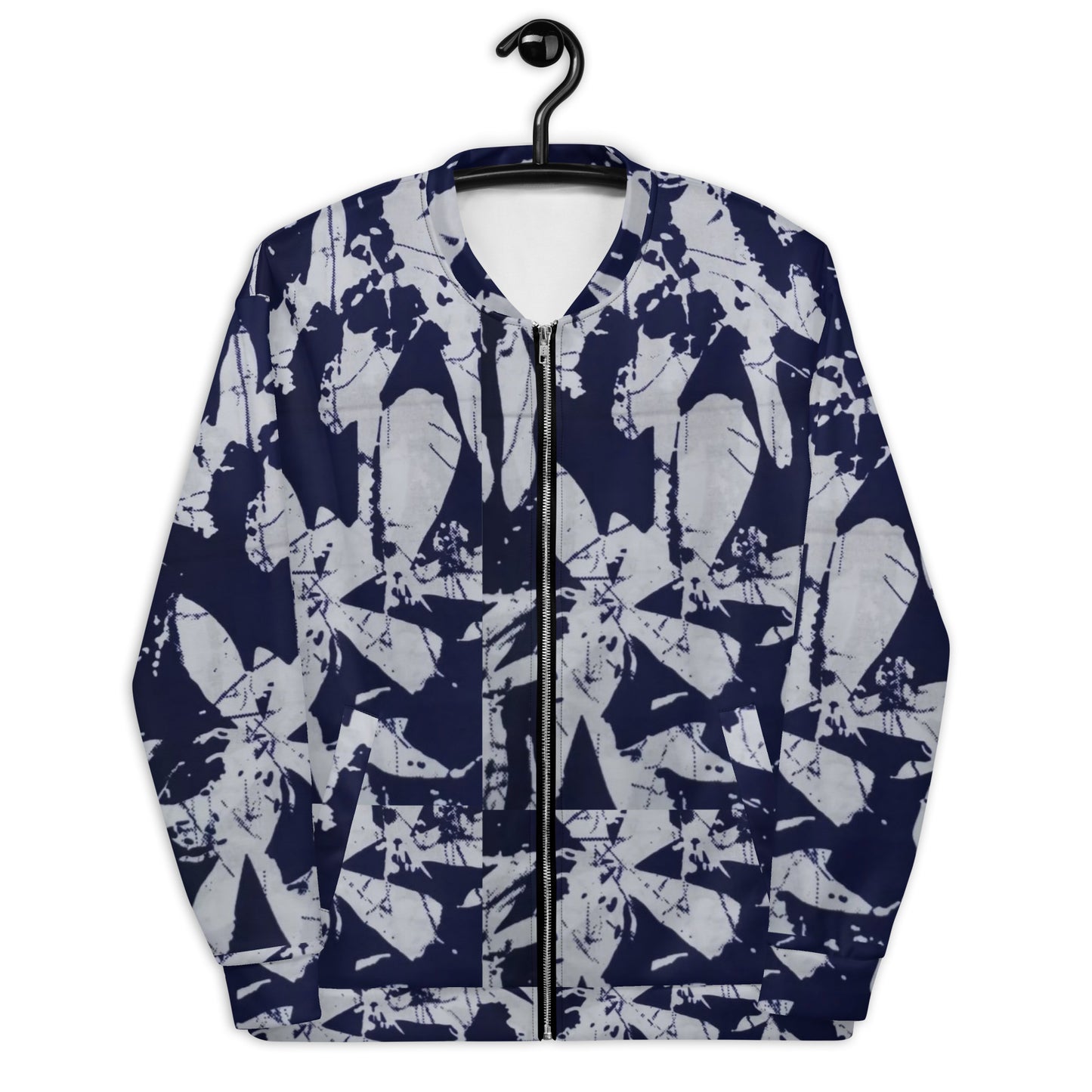 Indigo Adire Unisex Bomber Jacket