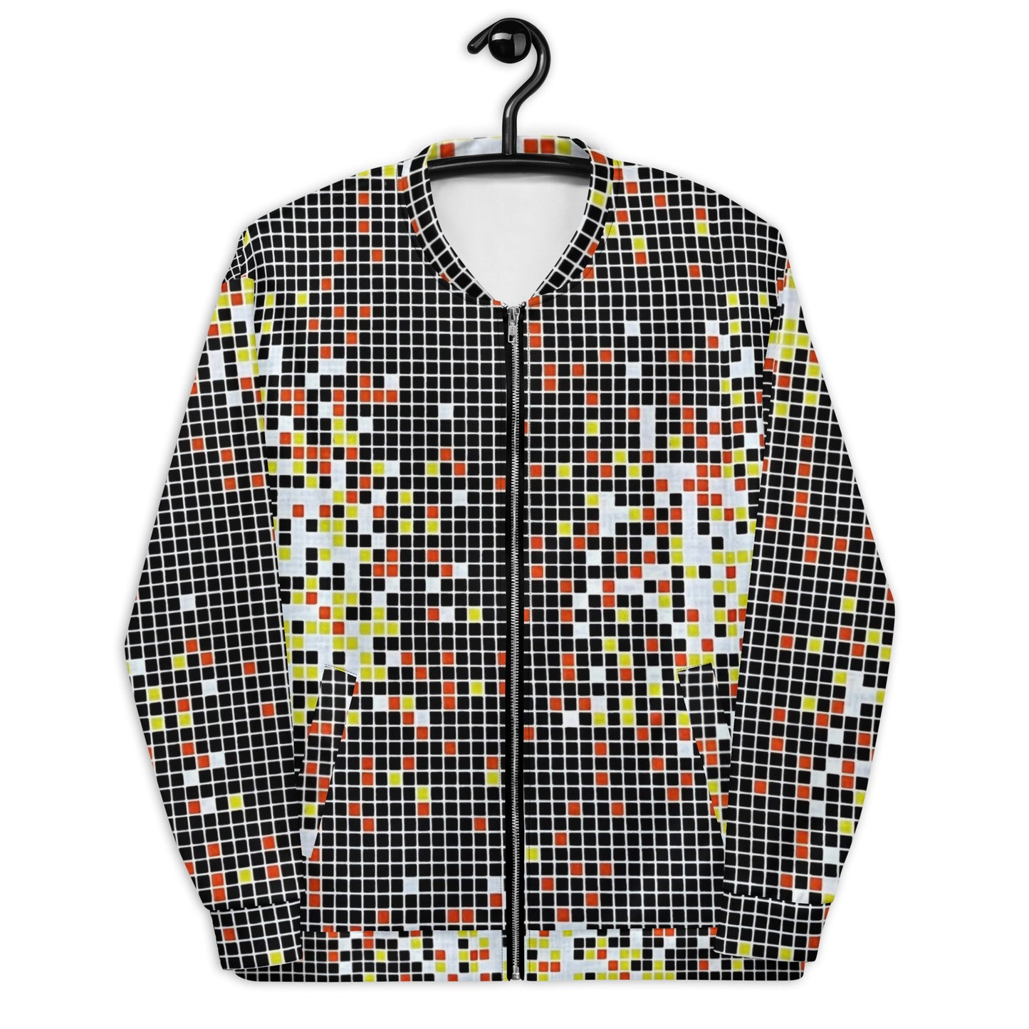 Graphic Square Ankara Unisex Bomber Jacket