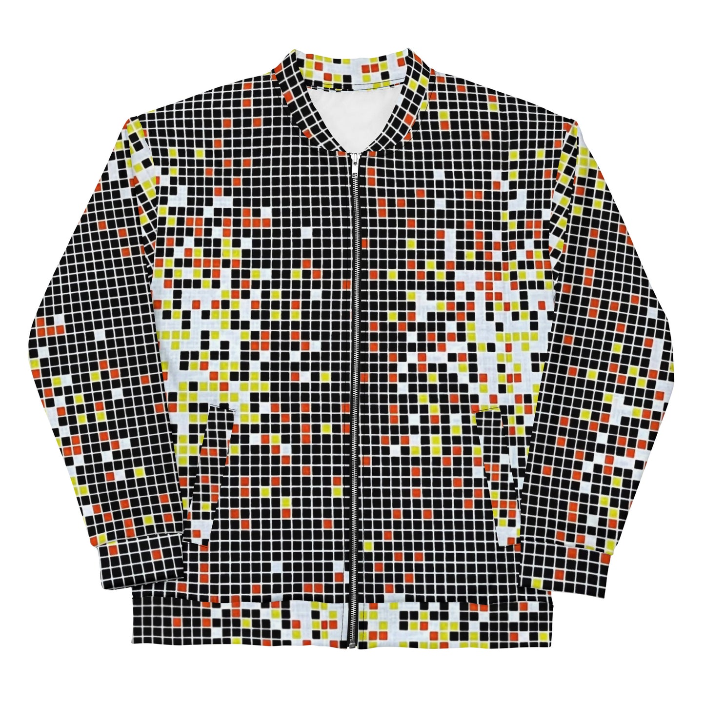 Graphic Square Ankara Unisex Bomber Jacket