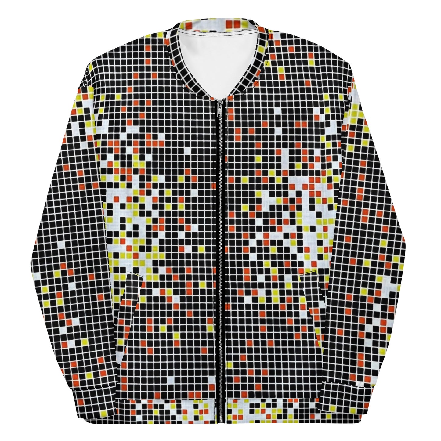 Graphic Square Ankara Unisex Bomber Jacket