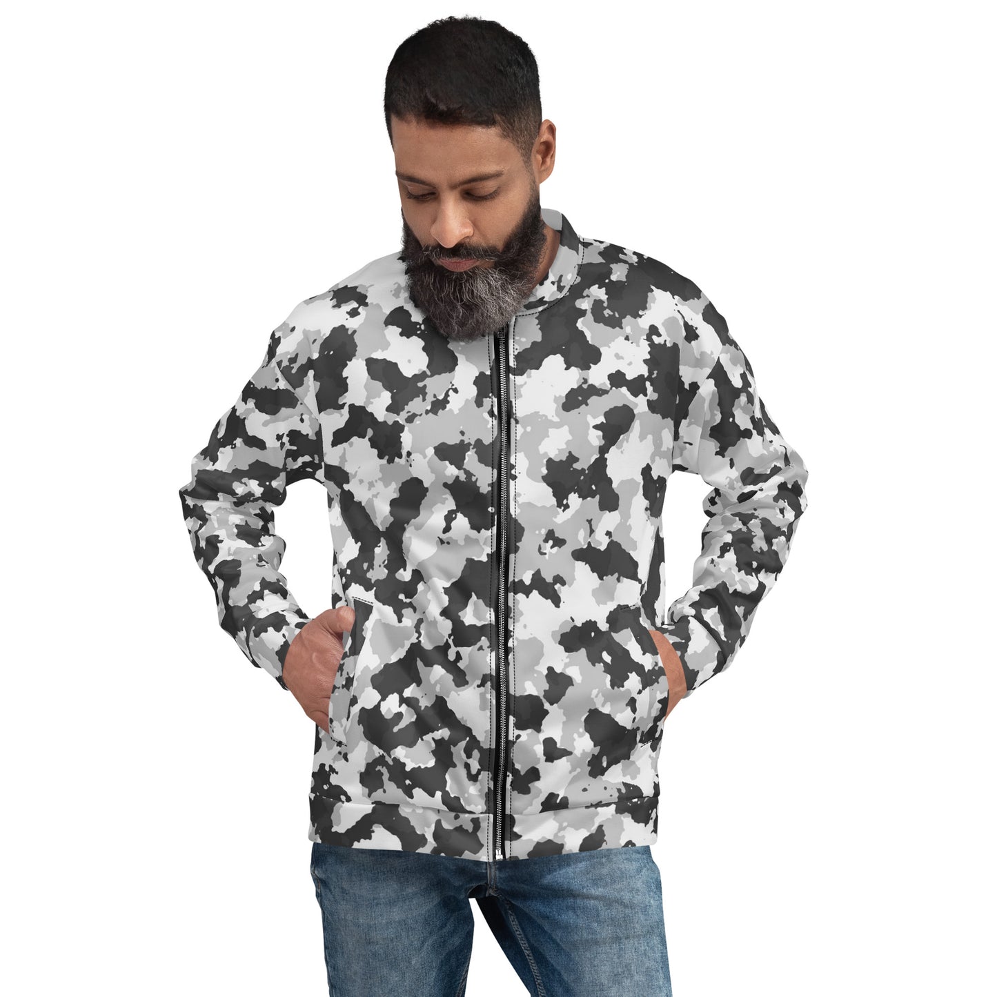 Camouflage Unisex Bomber Jacket