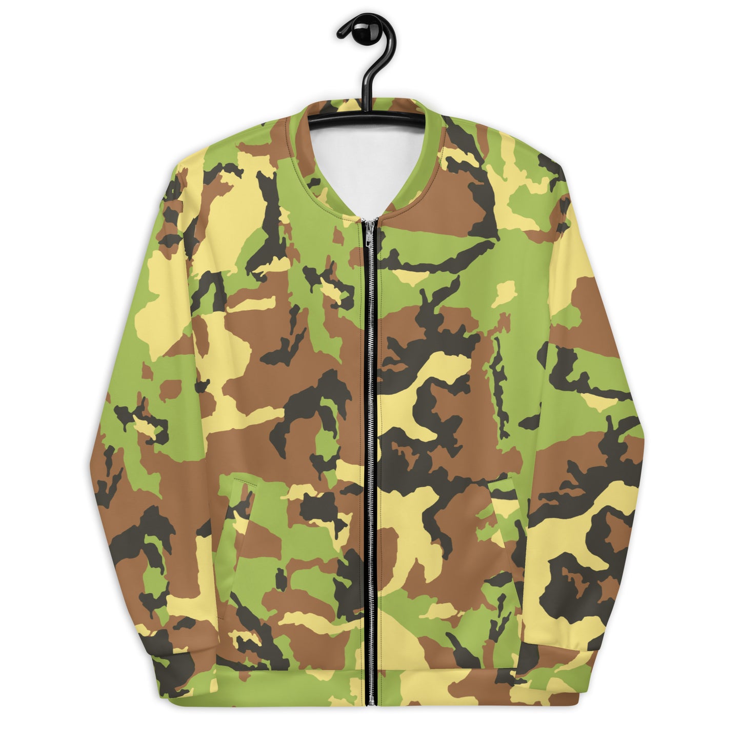 Camo Green Unisex Bomber Jacket